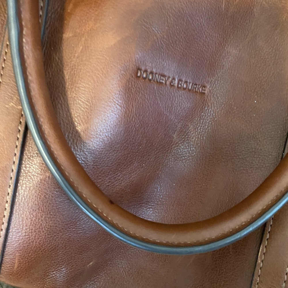 Vintage Brown Leather Bag - Picture 3 of 6